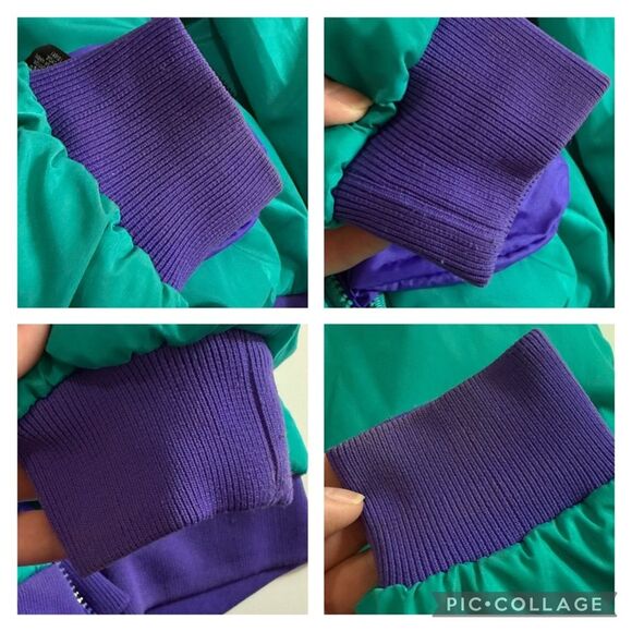 Vintage Columbia Reversible Purple Green Winter Jacket 90s Men’s Sz XL - Picture 12 of 15